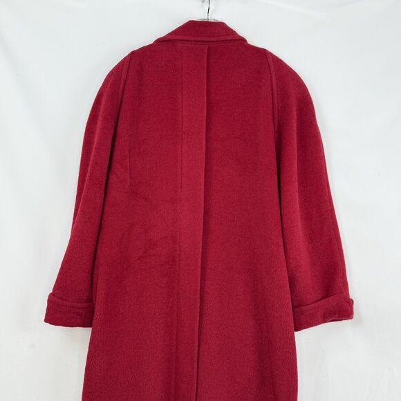 Harvé Benard Vintage Style Red Wool Coat Double Breasted Women’s XL USA - Picture 13 of 16